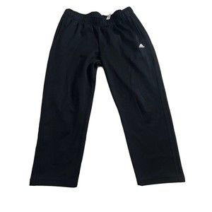 Adidas Track breakaway Sweatpants black Cropped Wide Leg Athletic Women Size XL